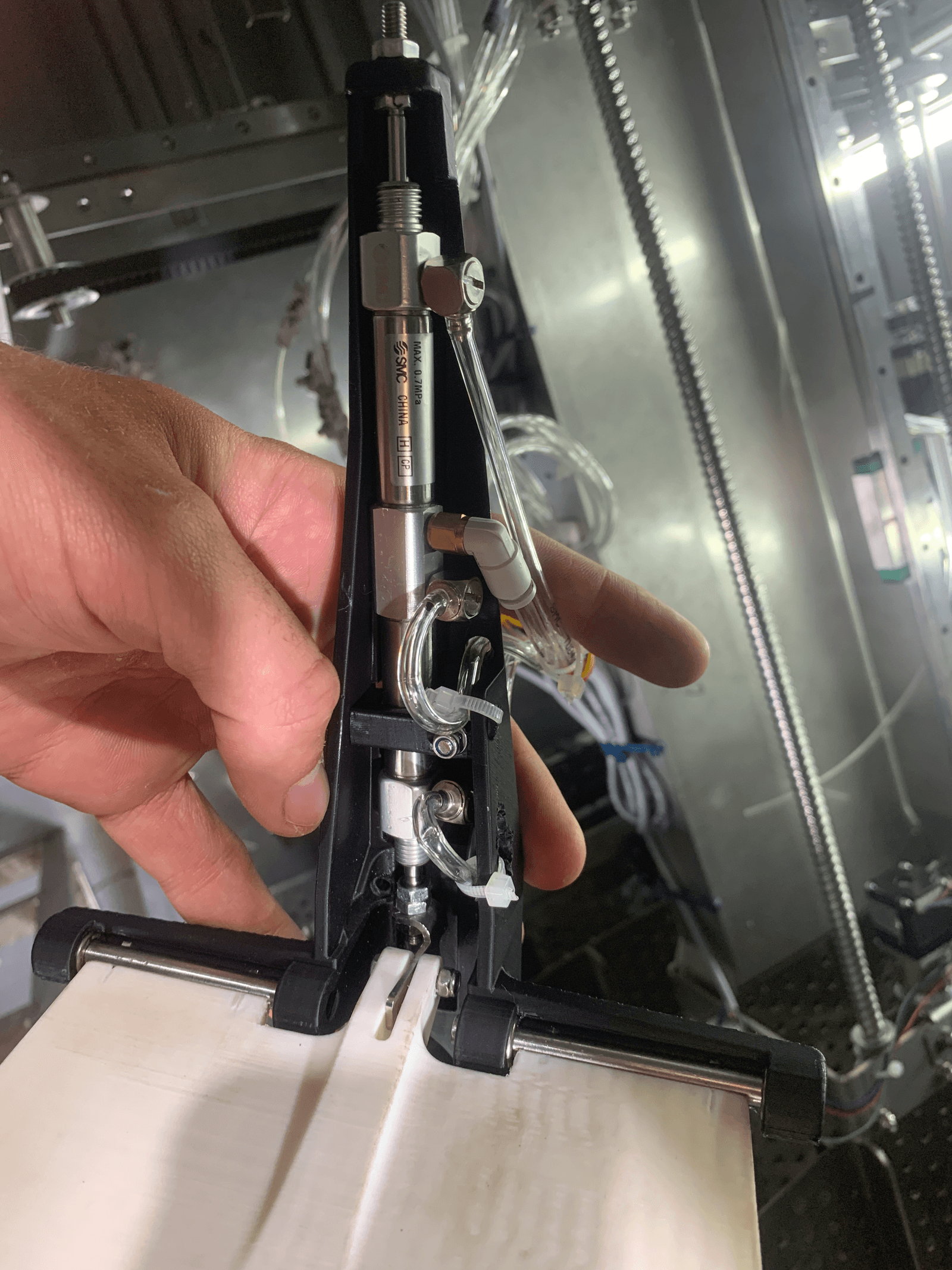 Second iteration of the gripper head sub-assembly